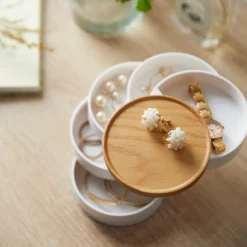 Sieraden bakje 5 draaibare compartimenten Yamazaki - Tosca