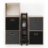 Smalle keukentrolley 3 niveaus zwart Five®