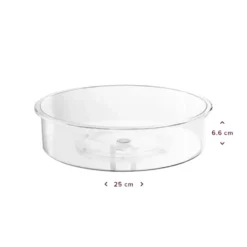 So Clever Draaiplateau hoog Small Ø25 Classic Clear