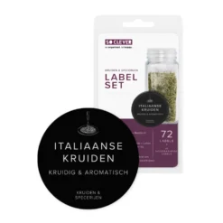 So Clever kruidenset 24 Kruidenpotjes 120 ml met Ø35mm Labels