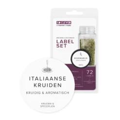So Clever kruidenset 12 Kruidenpotjes 120 ml met Ø35mm Labels