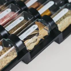 So Clever kruidenset Kruidenrek Lade met 24 Kruidenpotjes en 72 Labels