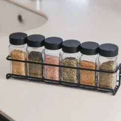 So Clever Vierkante Kruidenpotjes 120 ml (24 st.) Bamboe Zwarte Deksels