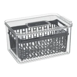 Stapelbaar koelkastbakje small met 1 zeefmandje Five®