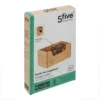 Stapelbare bamboe bak met open vak Five®