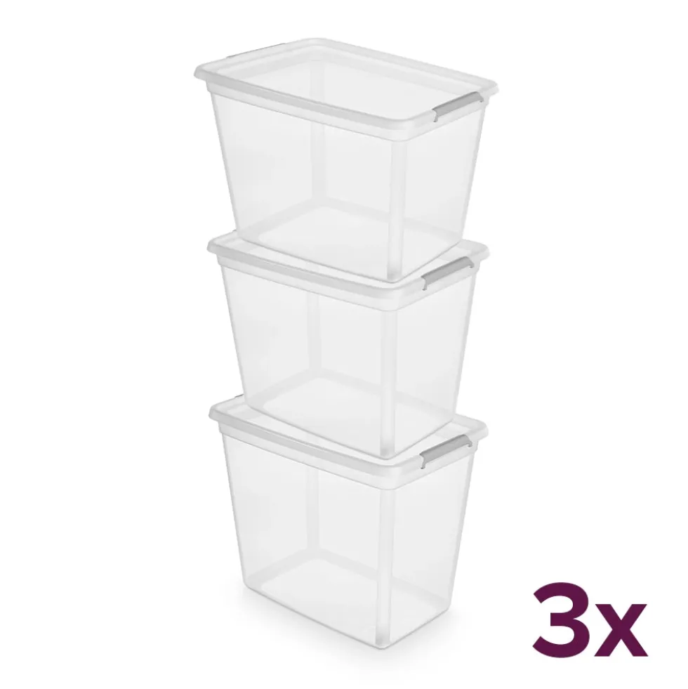 Stevige opbergbox 80 liter (voordeelbundel) Orplast - BaseStore