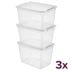 Stevige opbergbox 60 liter (voordeelbundel) Orplast - BaseStore