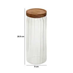 Stijlvolle luchtdichte glazen voorraadpot 1.3 liter Five®