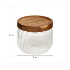 Stijlvolle luchtdichte glazen voorraadpot 300 ml Five®