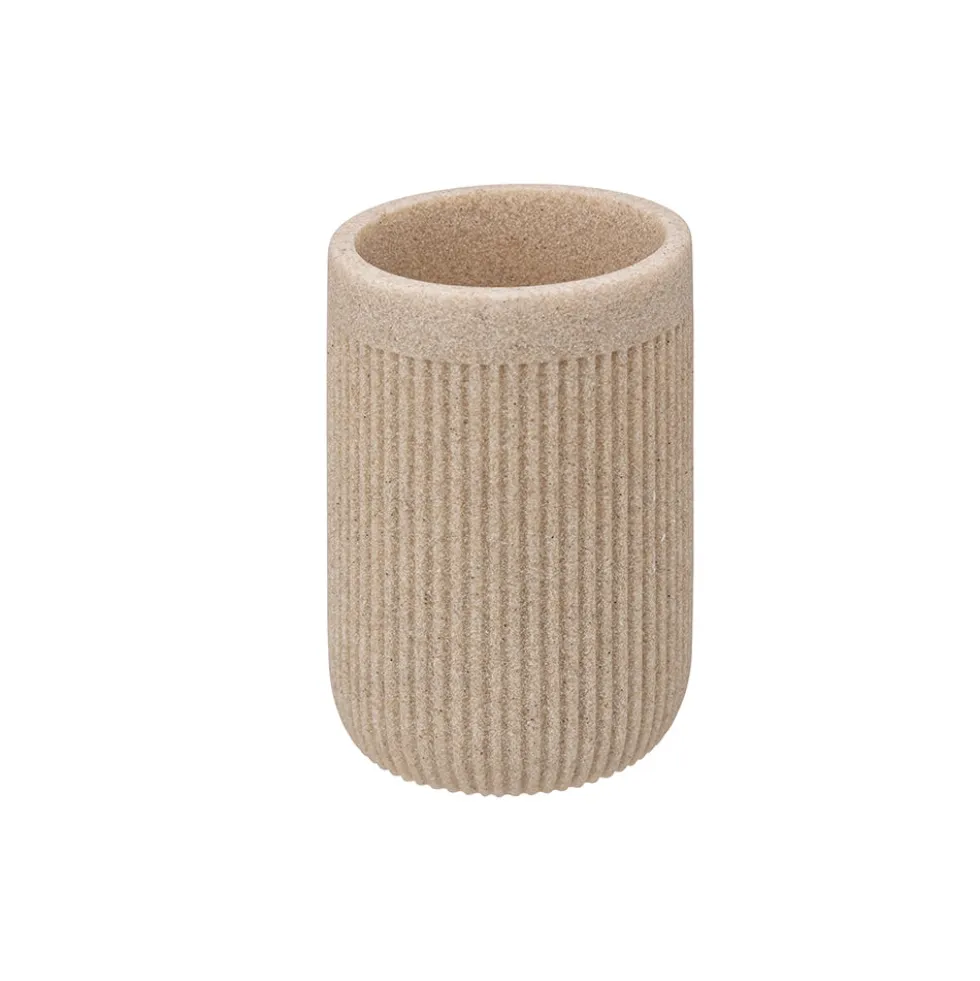 Tandenborstelbeker zandkleur Five®