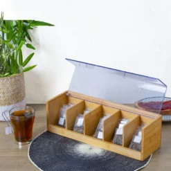 Theebox transparante deksel Five®