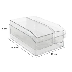 Transparante koelkastbakken 3-delig Five®
