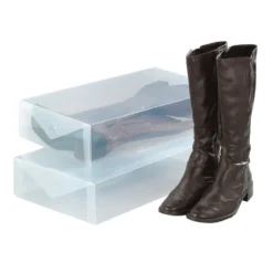 Transparante laarzendoos 2 stuks Wenko