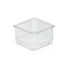 Transparante ladebakjes 6-delige set ribbelpatroon Five®