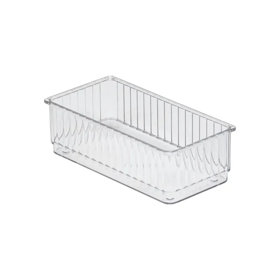 Transparante ladebakjes 6-delige set ribbelpatroon Five®