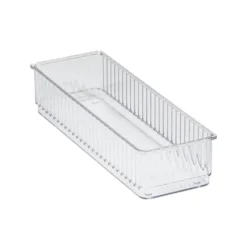Transparante ladebakjes 6-delige set ribbelpatroon Five®