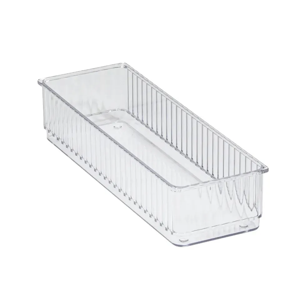 Transparante ladebakjes 6-delige set ribbelpatroon Five®