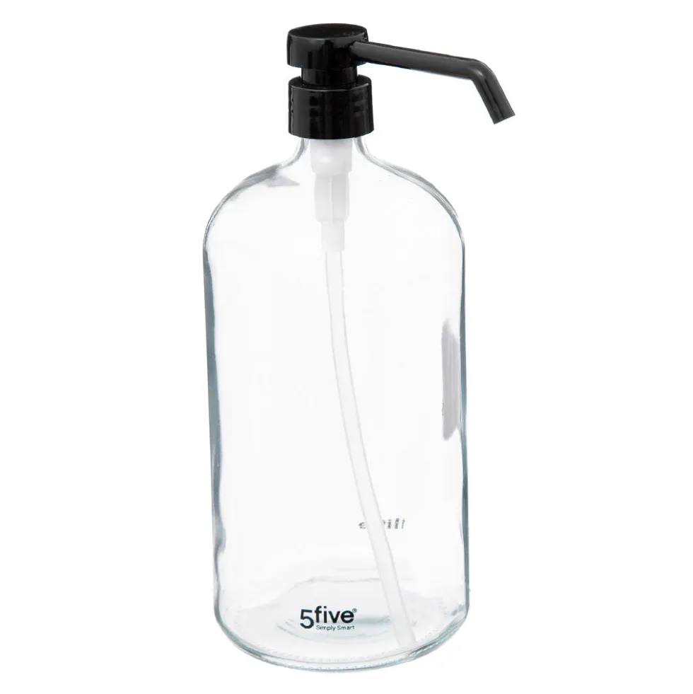 Transparant zeeppompje glas 1 liter Five®