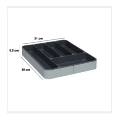 Uitschuifbare bestekbak 31-53,5 cm Five®