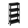 Uitschuifbare zwarte trolley Five®