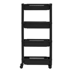 Uitschuifbare zwarte trolley Five®