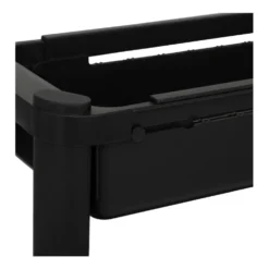 Uitschuifbare zwarte trolley Five®