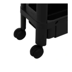 Uitschuifbare zwarte trolley Five®