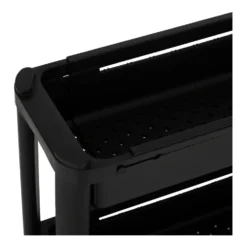 Uitschuifbare zwarte trolley Five®