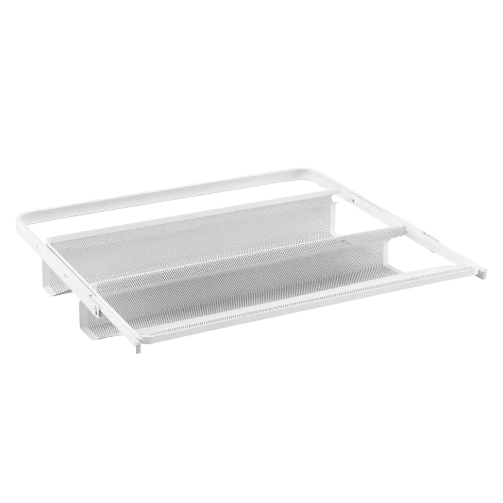 Uittrekbaar schoenenrek gaas 60 x 40 cm wit - Classic by Elfa