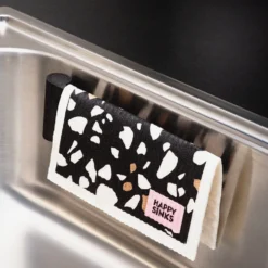 Vaatdoekhouder magnetisch bio zwart - Happy Sinks