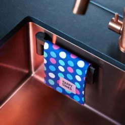 Vaatdoekhouder magnetisch bio zwart - Happy Sinks