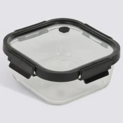 Vierkant vershoudbakje glas 1100 ml Five®