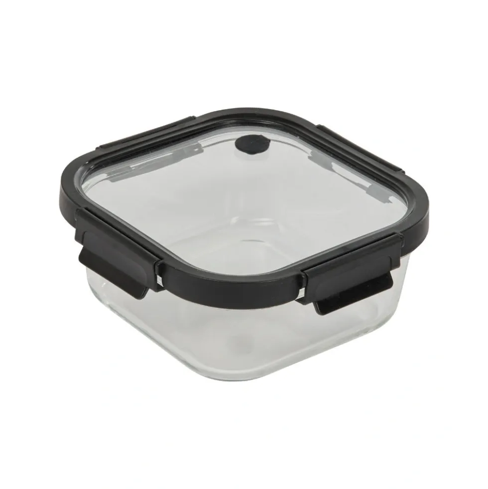 Vierkant vershoudbakje glas 1100 ml Five®