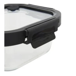 Vierkant vershoudbakje glas 1100 ml Five®