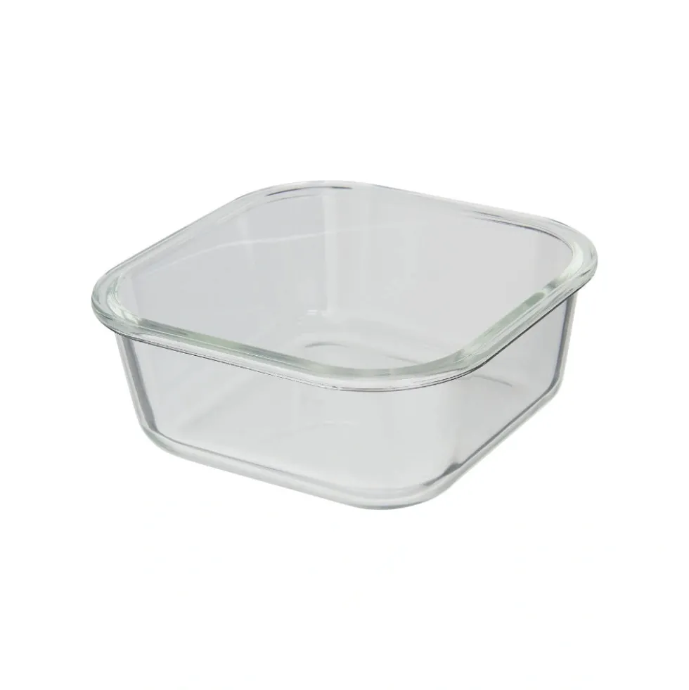 Vierkant vershoudbakje glas 750 ml Five®