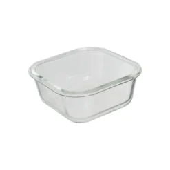 Vierkant vershoudbakje glas 500 ml Five®