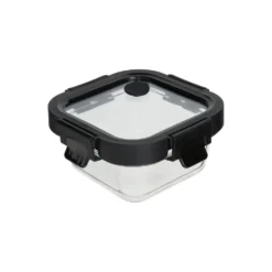 Vierkant vershoudbakje glas 320 ml Five®