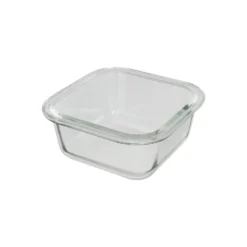 Vierkant vershoudbakje glas 320 ml Five®