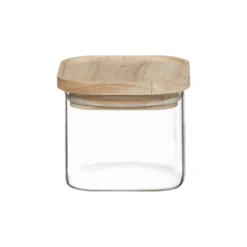 Voorraadpotten met houten deksel 4-delig Five®