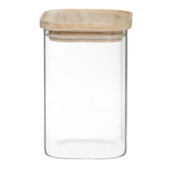 Voorraadpotten met houten deksel 4-delig Five®