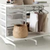 Vrijstaand Elfa Rek Room Divider met Uitschuifbare Manden - 124,8 cm