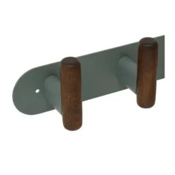 Wandkapstok metaal/hout 40cm met 5 ophanghaken Five® Cassie