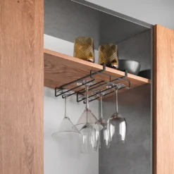 Wijnglazen rek Metaltex - Black edition