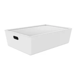Wit bakje met deksel 26 liter Ezystorage