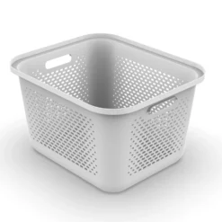 Witte kunststof mand 19.6 liter Ezystorage