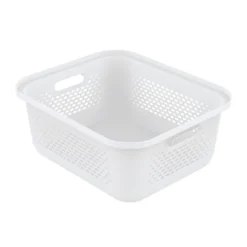 Witte kunststof mand 13.9 liter Ezystorage