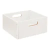 Witte opbergkist hout medium Five®