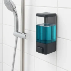 Zeepdispenser wand zwart Wenko