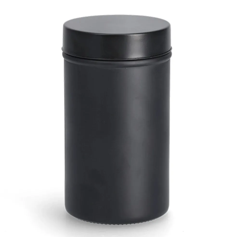 Zwarte beschrijfbare voorraadpot 900 ml Zeller Present