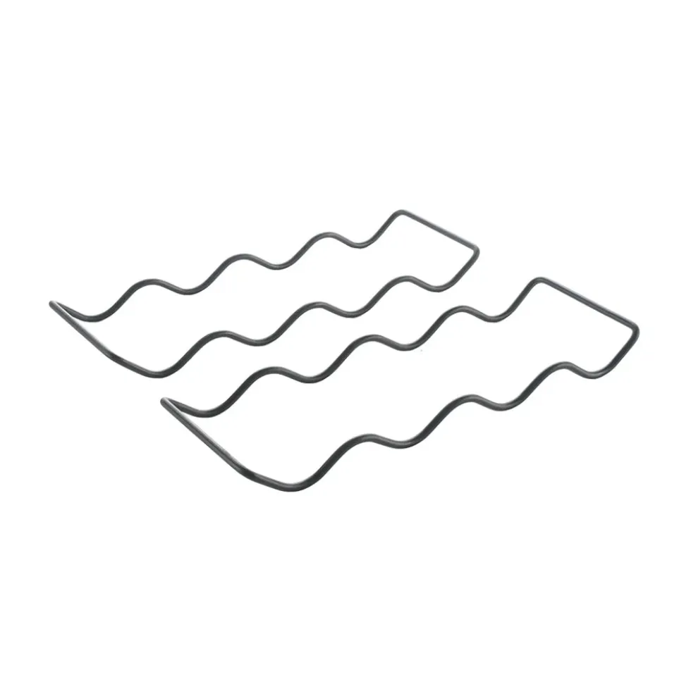 Zwarte flessenhouder 2-delige set Metaltex